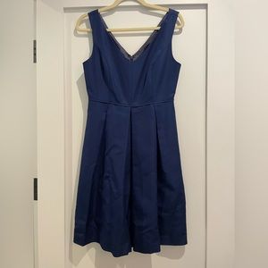 J.Crew silk faille v-neck dress